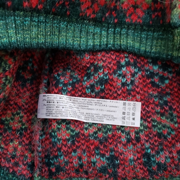 NWT Zara Floral Jacquard Knit Cropped Long Sleeve Button Front Cardigan - Picture 9 of 12